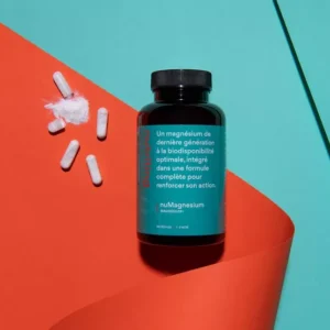 Magnésium bisglycinate avec Vitamine B6 120 gélules - Nutriting, complément naturel pour bien-être et vitalité.