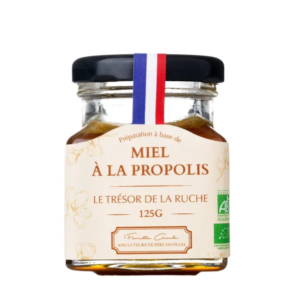 Miel français à la propolis 125g - bienfaits pour le bien-être et la vitalité